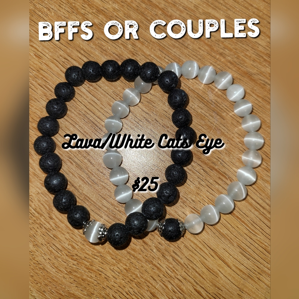 Real Crystal BFF or Couples Bracelets
